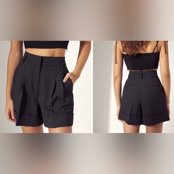 ARITZIA NWT Wilfred Labyrinth Trouser Short Size 00 in Flax Beige - Picture 3 of 8